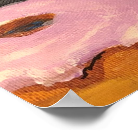 Kaffee und Donuts von Celestine Poster (Ecke)