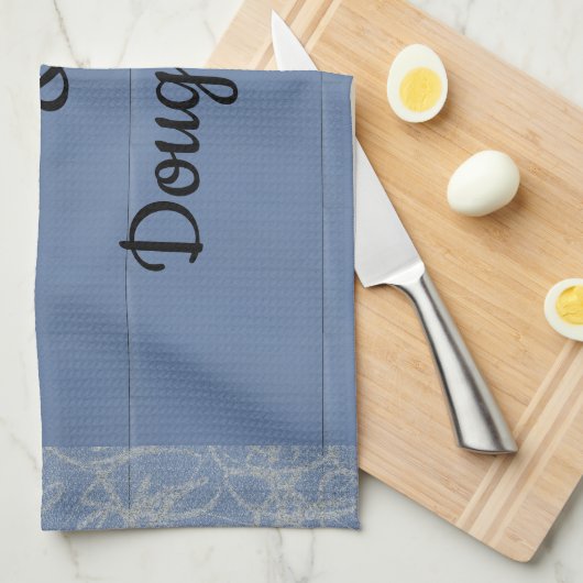 Kaffee und Doughnüsse Geschirrtuch (Viertel Falte)