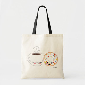 Kaffee und Doughnut Pals Tragetasche