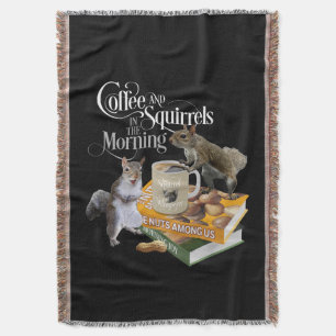 Kaffee und Eichhörnchen - Funny Eichhörnchen Lover Decke