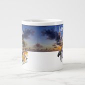 Kaffee und Eichhörnchen - Funny Eichhörnchen Lover Jumbo-Tasse (Vorderseite)