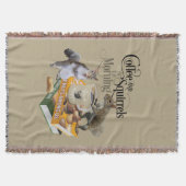 Kaffee und Eichhörnchen - Funny Squirrel Lover Decke (Vorderseite)