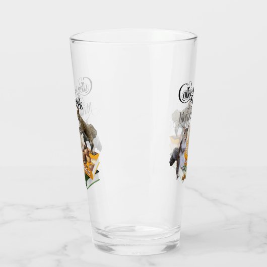 Kaffee und Eichhörnchen - Funny Squirrel Lover Glas (Links)
