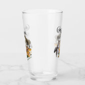 Kaffee und Eichhörnchen - Funny Squirrel Lover Glas (Rechts)