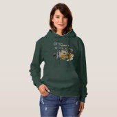 Kaffee und Eichhörnchen - Funny Squirrel Lover Hoo Hoodie (Vorne ganz)