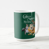 Kaffee und Eichhörnchen - Funny Squirrel Lover Kaf Kaffeetasse (VorderseiteRechts)