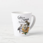 Kaffee und Eichhörnchen - Funny Squirrel Lover Milchtasse (Rechte Ecke)