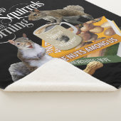 Kaffee und Eichhörnchen - Funny Squirrel Lover She Sherpadecke (3/4)