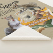 Kaffee und Eichhörnchen - Funny Squirrel Lover Sherpadecke (3/4)