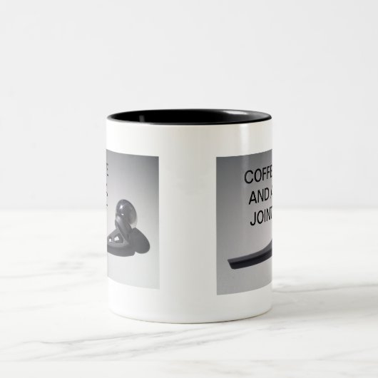 KAFFEE UND EIN GELENK ZWEIFARBIGE TASSE (Mittel)