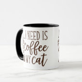 Kaffee und eine Katze Tasse (Vorderseite Links)