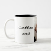 Kaffee und eine Krapfen-Tasse Zweifarbige Tasse (Links)