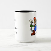 Kaffee- und Elektrizitätsversorger oder Lineman-Ta Tasse (Zentrum)