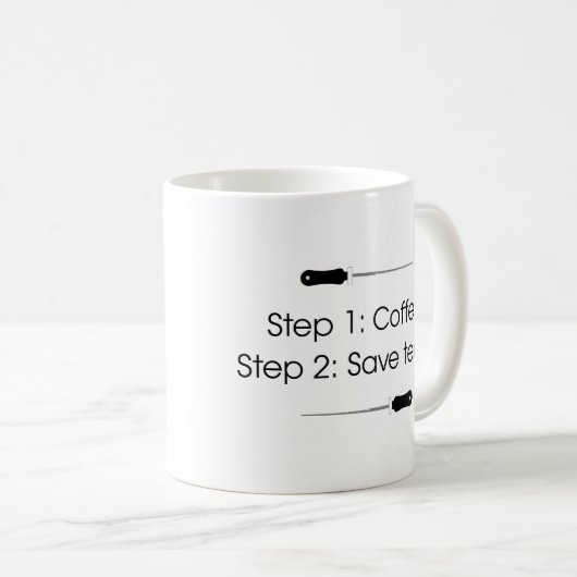 Kaffee und Endo Kaffeetasse (VorderseiteRechts)