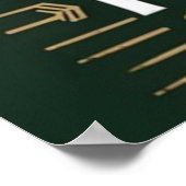 Kaffee und Fischen gehen zusammen Poster (Ecke)