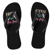 Kaffee und Flip Flops Badesandalen (Fußbett)