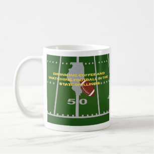 Kaffee und Football in Illinois Kaffeetasse