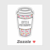 Kaffee und Fotografie, Gefallen-Fotograf Aufkleber (Blatt)