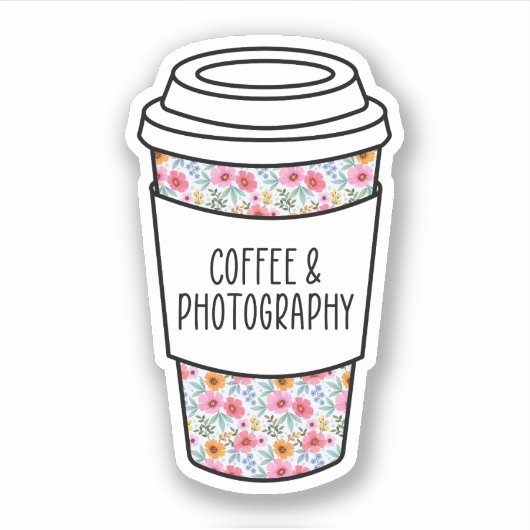 Kaffee und Fotografie, Gefallen-Fotograf Aufkleber (Vorderseite)