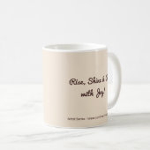 Kaffee und Freude Hahn Kaffeetasse (VorderseiteRechts)