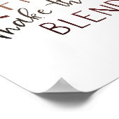 Kaffee und Freunde Bistro Doodle Art Typografie Poster (Ecke)