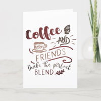 Kaffee und Freunde Doodle Art Typografie