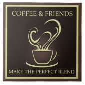 Kaffee und Freunde Fliese (Vorderseite)