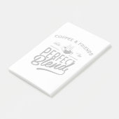 Kaffee und Freunde machen die perfekte Mischung Post-it Klebezettel (angewinkelt)