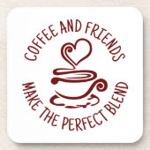Kaffee und Freunde, machen Sie den perfekten Mix Getränkeuntersetzer (Vorderseite)