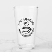 Kaffee und Freunde, machen Sie den perfekten Mix Glas (Vorderseite)