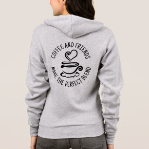 Kaffee und Freunde, machen Sie den perfekten Mix Hoodie