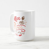 Kaffee und Freunde - perfektes Mischangebot Kaffeetasse (Vorderseite Links)
