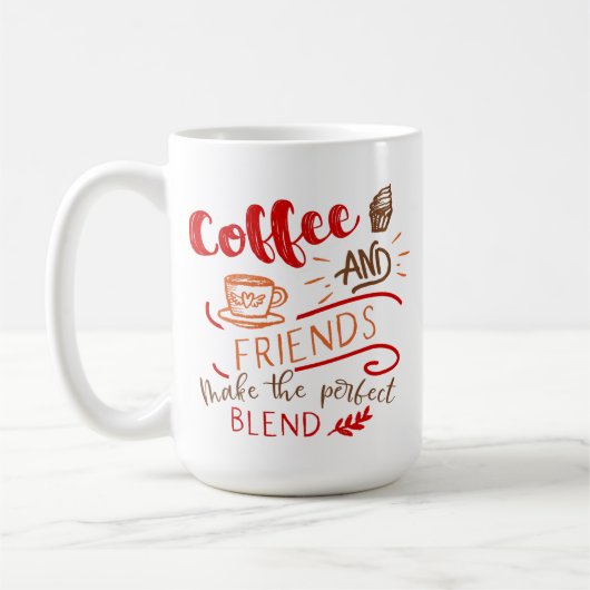 Kaffee und Freunde - perfektes Mischangebot Kaffeetasse (Links)