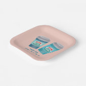 Kaffee und FRIENDS™ Pappteller (Gewinkelt)