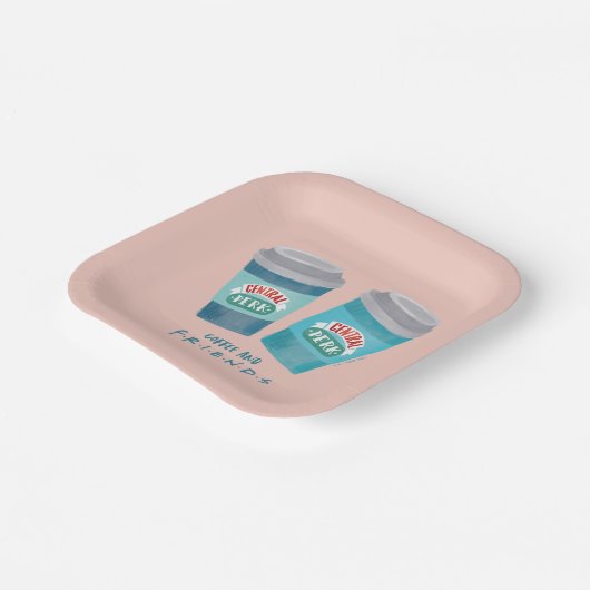 Kaffee und FRIENDS™ Pappteller (Gewinkelt)