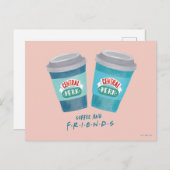 Kaffee und FRIENDS™ Postkarte (Vorne/Hinten)