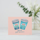 Kaffee und FRIENDS™ Postkarte (Stehend Vorderseite)