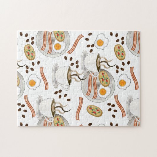 Kaffee- und Frühstücksbüffet | Eiermuster Puzzle (Horizontal)