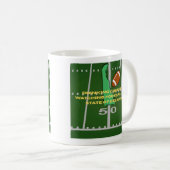 Kaffee und Fußball in Delaware  Kaffeetasse (VorderseiteRechts)