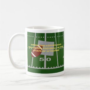 Kaffee und Fußball in Wyoming Kaffeetasse
