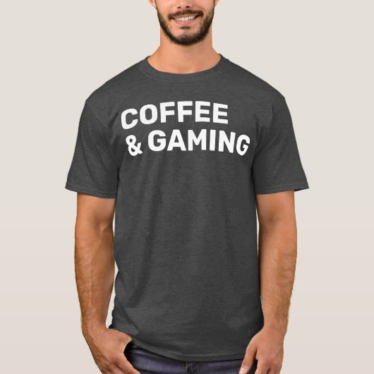 Kaffee und Gaming Vintag T-Shirt (Vorderseite)