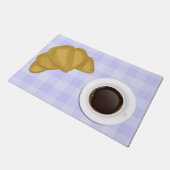 Kaffee und Gebäck Fußmatte (Schrägansicht)