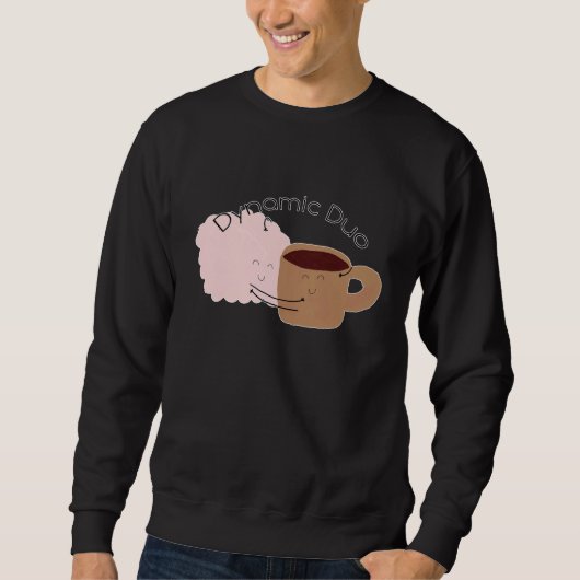Kaffee und Gehirn sind das dynamische Duo! Sweatshirt (Vorderseite)