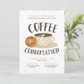 Kaffee und Gespräch Einladung (Stehend Vorderseite)