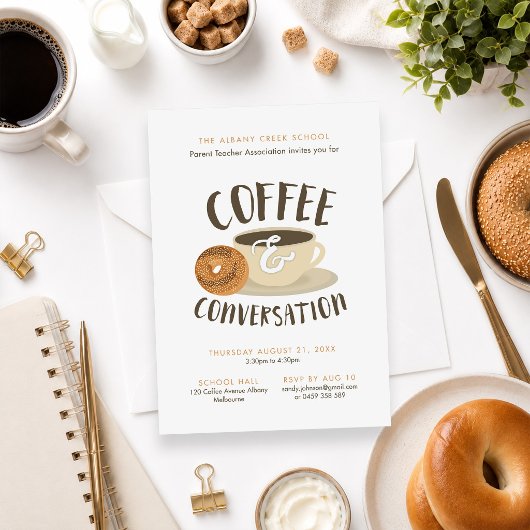 Kaffee und Gespräch Einladung