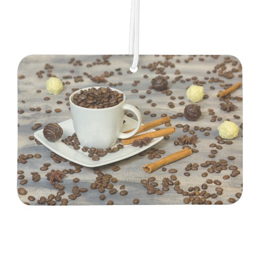 Kaffee und Gewürze Autolufterfrischer (Rückseite)