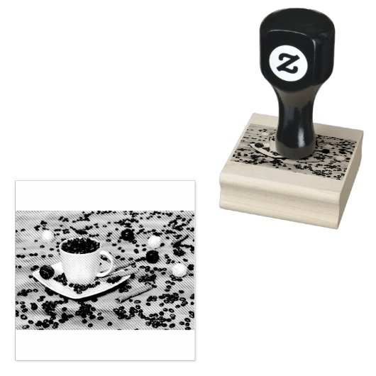 Kaffee und Gewürze Gummistempel (Stempel)