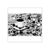 Kaffee und Gewürze Gummistempel (Prägung)