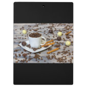 Kaffee und Gewürze Klemmbrett (Rückseite)