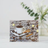 Kaffee und Gewürze Postkarte (Stehend Vorderseite)